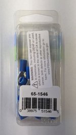 Ring Terminal Insulated 16-14Awg #10 Stud (12Pk) Blue Vinyl