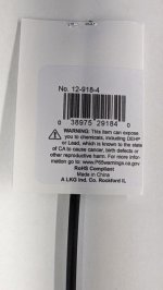 1/8" Black 48" Thin Wall 2:1 Polyolefin Heat Shrink Tubing