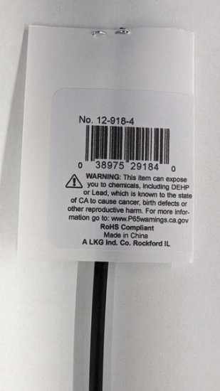 1/8" Black 48" Thin Wall 2:1 Polyolefin Heat Shrink Tubing