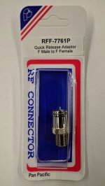 F Jack to F Plug Push-On Adapter