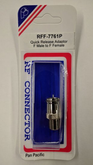 F Jack to F Plug Push-On Adapter