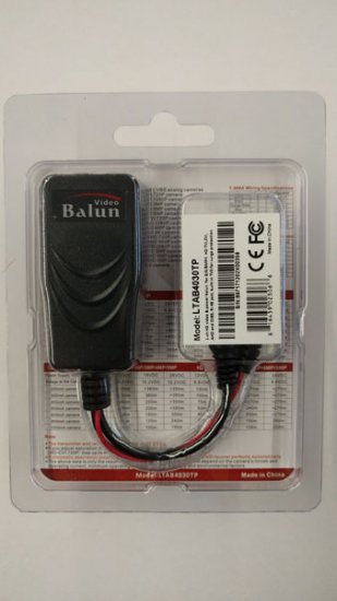 Single Channel HD Video & Power Balun (Pair)