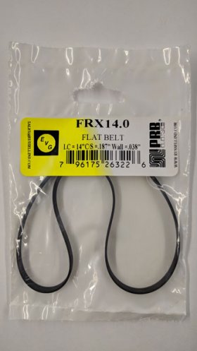 FRX14.0 Flat Rubber Belt 14.0" IC, .187" CS, .038" WallThickness