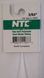 3/64" Clear 48" Thin Wall 2:1 Polyolefin Heat Shrink Tubing