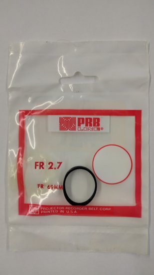 FR2.7 Flat Rubber Belt 2.7\" IC, 0.187\" CS, 0.04\" Wall Thickness