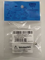 DC Plug (Power Male 2.1 / 5.5mm) to 2-Pin Terminal Adapter
