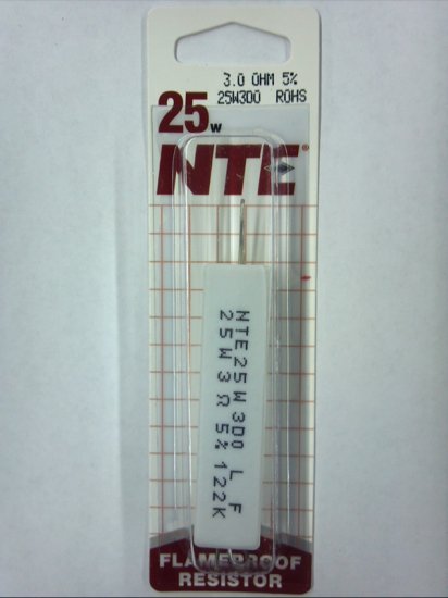 3.0 Ohm 25W Cermet Power Wirewound Resistor 5% Tolerance