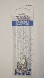 Quick Connect Male Non-Insulated 16-14Awg 0.250" (10Pk)