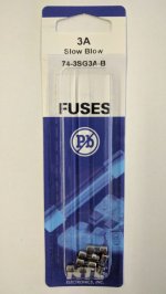 3 Amp Micro Cartridge Fuse (5Pk) Slow Blow 3.6x10mm