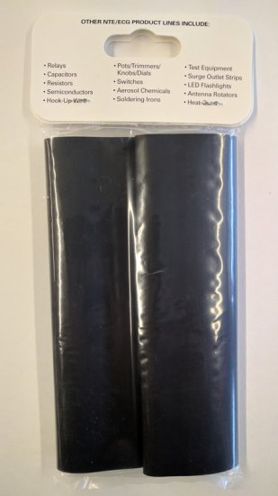1-1/4" Black Heat Shrink Tubing 3:1 Ratio