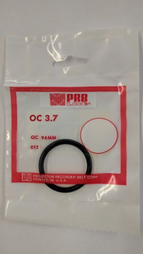 OC3.7 Round Rubber Belt 3.7" IC, .139" Cross Section