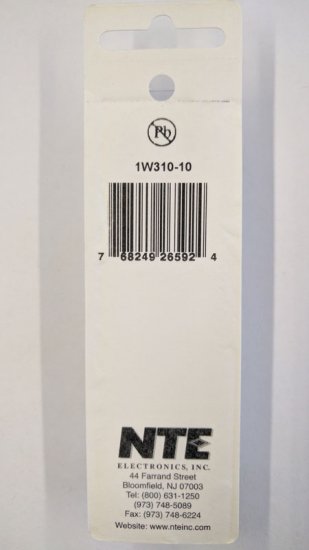 10K Ohm 1 Watt Metal Oxide Film Resistor (10Pk) 2% Tolerance