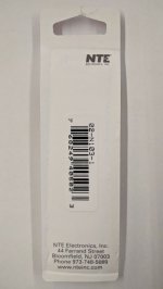 02-N103-1 Thermistor NTC 10K Ohm, Radial, B Value=3434 (5Pk)