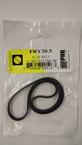 FRY20.5 Flat Rubber Belt 20.5" IC, .2" CS, .046" Wall Thickness