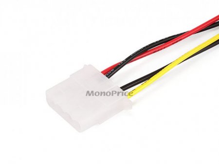 12" SATA 15pin Male to 4pin Molex and 4pin Power Cable