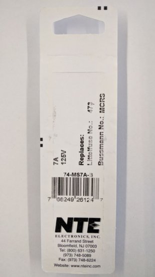 7A Slow Blow Pico/Micro Fuse (5Pk) 2.4x7mm