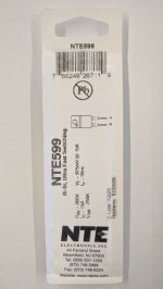 NTE599 Si Rectifier, Ultra Fast, 200V, 15A, 35NS