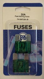 30 Amp Green Maxi Blade Fuse (APX) 2Pk