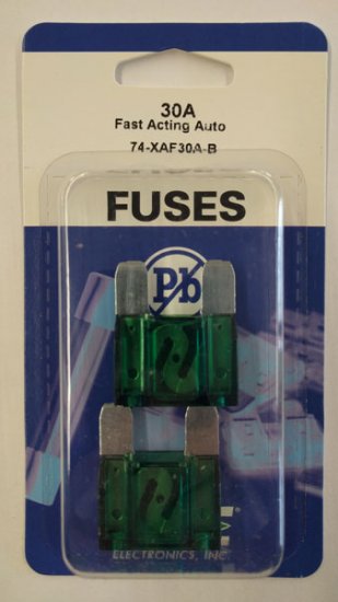 30 Amp Green Maxi Blade Fuse (APX) 2Pk