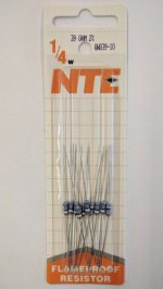 39 Ohm 0.25 Watt Metal Film Resistor (10Pk) 2% Tolerance