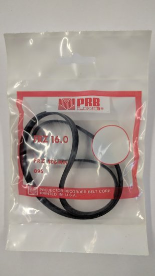 FRZ16.0 Flat Rubber Belt 16.0\" IC, .32\" CS, .058\" Wall Thickness