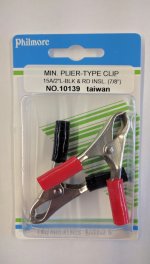 Miniature Automotive Plier-Type Clip 15A (1Red 1Black)