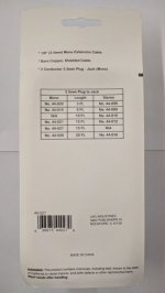 15Ft (3.5mm) 1/8" Mono M/F Extension Cable