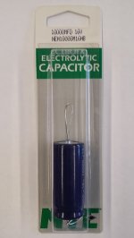 10,000uf 16V Axial Lead Electrolytic Capacitor