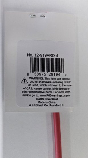 1/8" Red 48" Dual Wall 3:1 Polyolefin Heat Shrink w/Adhesive