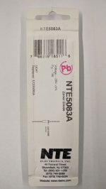 NTE5083A Zener Diode 28.0V 1W, DO-41/DO-15 (2Pk)