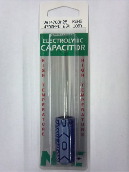 4,700uf 25V 105°C Radial Lead Electrolytic Capacitor