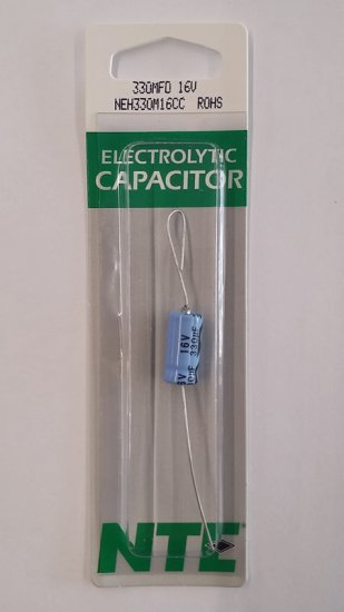330uf 16V Axial Lead Electrolytic Capacitor