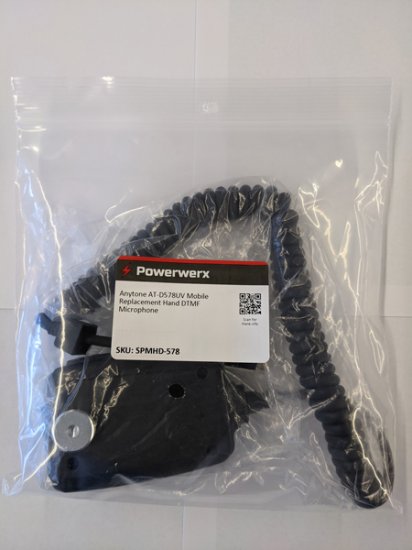 Anytone AT-D578UV Mobile Replacement Hand DTMF Microphone