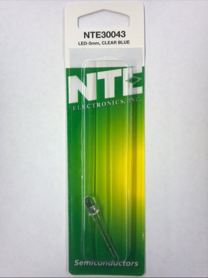 5mm Super Bright Blue LED 3500mcd Clear Lens