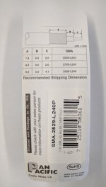 SMA Plug 3-Piece Crimp RG-8X/LMR-240 (Gold)