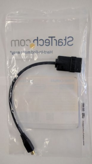 5in High Speed HDMI Adapter Cable - HDMI to HDMI Micro – F/M