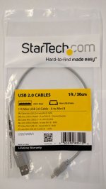 1 ft Mini USB 2.0 Cable - A to Mini B - M/M