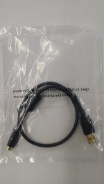 1.5Ft Black USB 2.0 A Male to Micro-B 5pin Male Cable w/ Ferrite