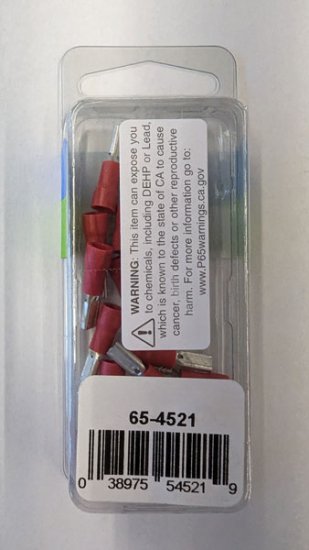 Quick Connect Female Insulated 22-18Awg 0.110" (15Pk) Red Vinyl