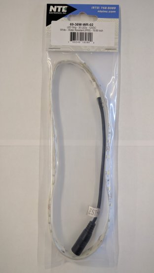 Flexible LED Strip White 19.69In(0.5M)IP65 30(3528)LEDs 12V 2.4W