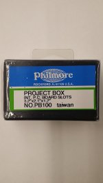 ABS Plastic Project Box (Black) 3.2x2.1x1.2" w/PC Board Slots