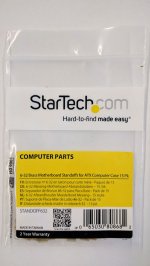 6-32 Brass Motherboard Standoffs for ATX Computer Case - 15 Pack