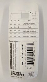 BNC Plug 3-Piece Crimp-On LMR-400