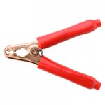 Plier-Type Solid Copper Clip, 400 Amp Red
