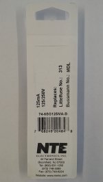 0.125 Amp (125mA) MDL Glass Fuse (5Pk) Slow Blow 6x30mm