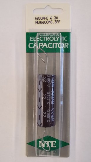 6,800uf 6.3V Axial Lead Electrolytic Capacitor
