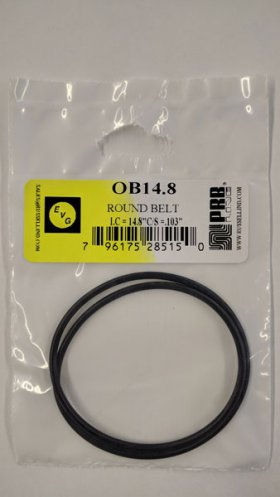 OB14.8 Round Rubber Belt 14.8" IC, .103" Cross Section