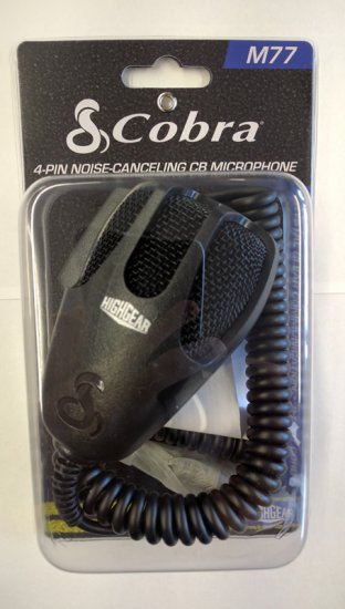 Cobra Premium Noise Cancelling Microphone 4-Pin Thread-On