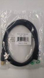 6Ft Black USB 2.0 A Male to A Female Ext. 28/24AWG Cable (Gold)