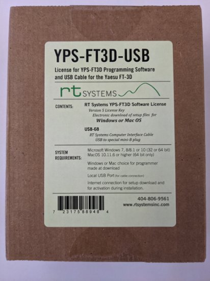 YPS-FT3D-USB Programming Software/USB-68 Cable Yaesu FT-3D